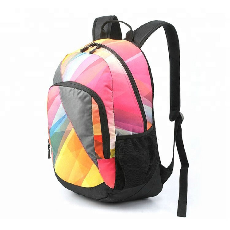   Mochila para adolescentes con estampado multicolor 