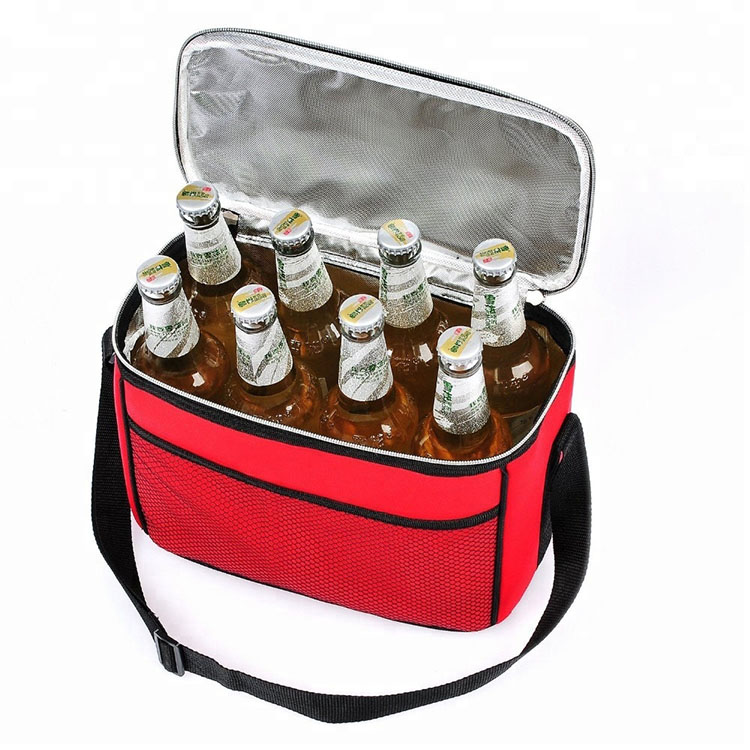   Bolsa de enfriador de cerveza congelada de viaje al aire libre roja 600D 