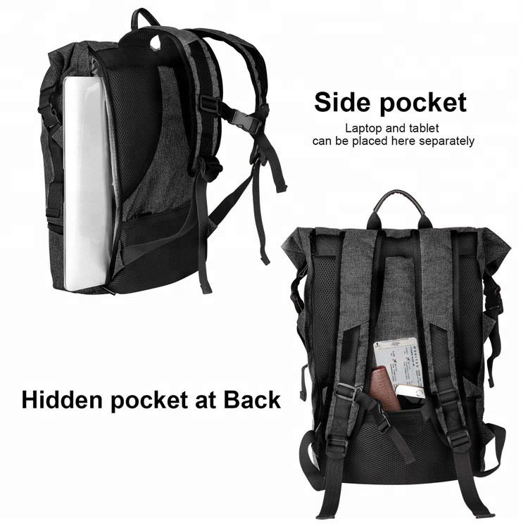   Mochila de viaje ligera superior plegable 